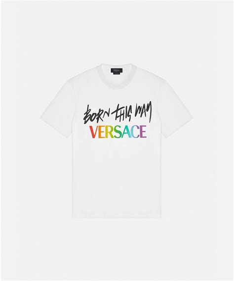 born this way versace t-shirt|VERSACE US .